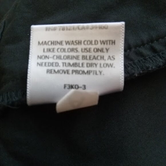 EILEEN FISHER Organic Cotton Navy Classic Straight Leg Relaxed Fit Womens Pant S - Picture 15 of 15